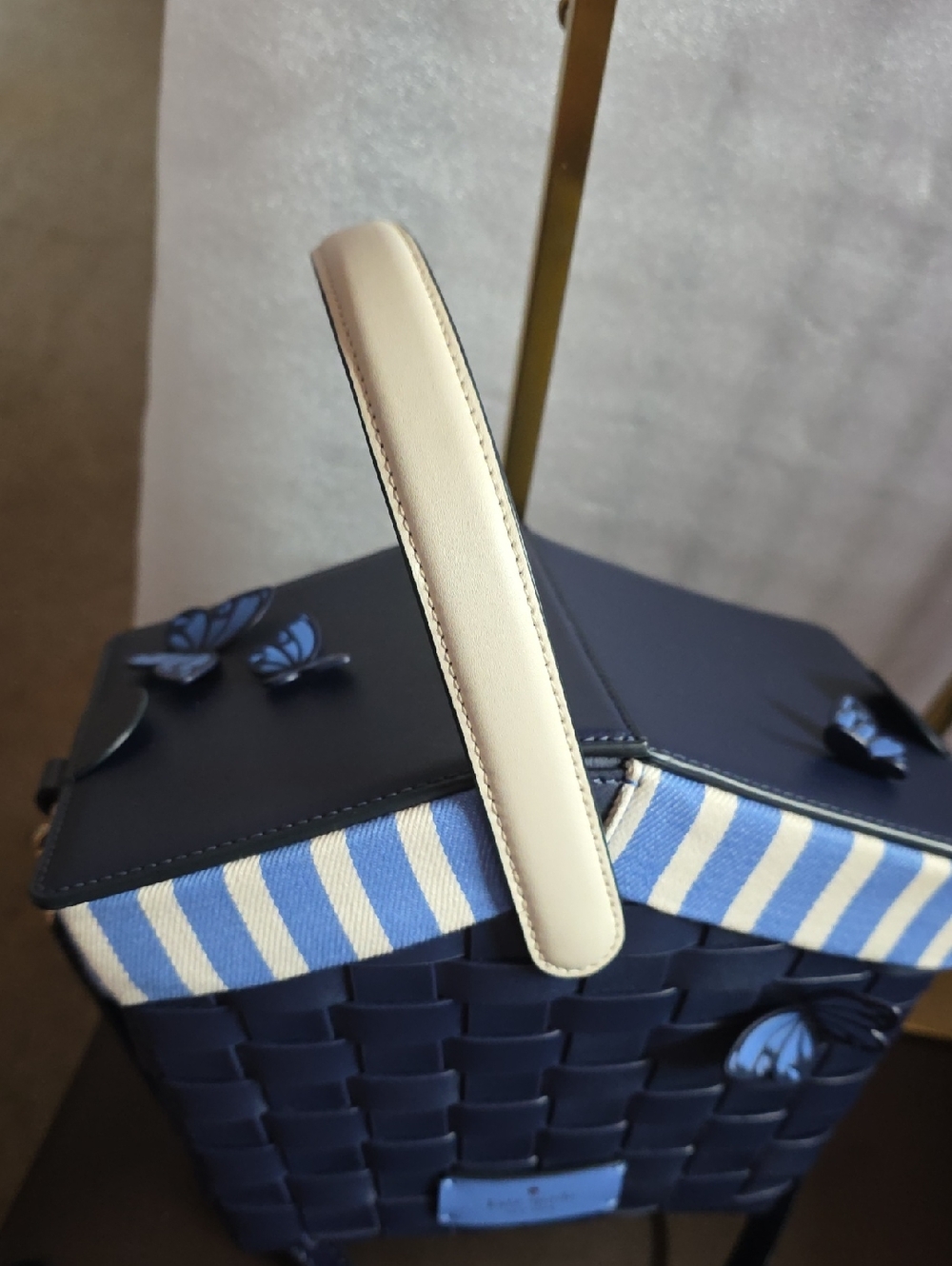 Kate Spade Flutter Fly Picnic Basket Hand Bag/Crossbody Nwot Lmtd Ed Novelty - Picture 14 of 14